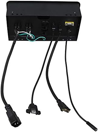 Кутија за поврзување на табелата за конференциска табела за конференција со приклучок за напојување, USB, HDMI, RJ45 и аудио за мултимедијална