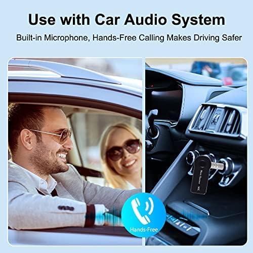 Bluetooth Приемник, Skybess Пренослив 3,5 mm Aux Bluetooth Адаптер За Автомобил/Домашен Звучен Систем/Жични Слушалки/Звучник, Безжичен Аудио