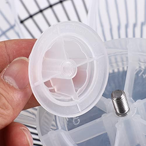Алвиви 12/14 инчи пластика 5 лисја замена на сечилата на вентилаторот со обвивка за орев за домаќинството стоење на пиедестал вентилатор