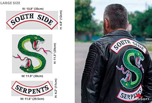 Riverdale Southside Serpents Serpents Biker Gang Amblem Amblemented Patch Iron на