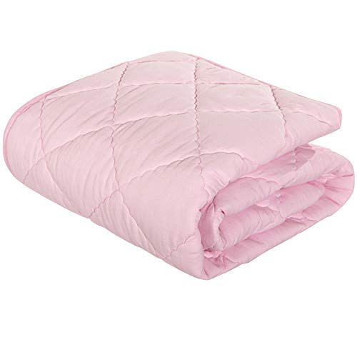 Ntbay надолу алтернативен утешител на тодлер, лесна и топла цврста боја бебешка креветче за ватиран ќебе, 39х47 инчи, розова