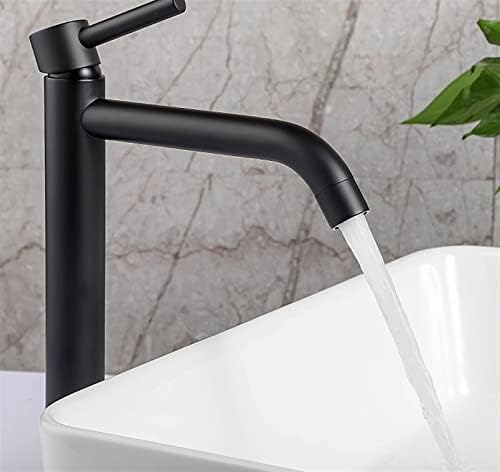 Базан од басен Zylyzf Black Chrome Faucet Faucet Brass Bales Barut Balest Tap Thot and Calue Faucet Fauct