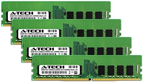 A-Tech 64gb Комплет Меморија RAM МЕМОРИЈА За Supermicro X11SCZ-F-DDR4 2133MHz PC4 - 17000 ECC Unbuffered UDIMM 2rx8 1.2 V-Сервер