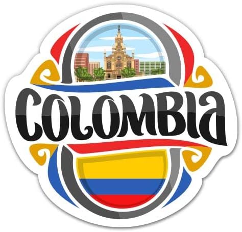 Колумбија-3 Винил Налепница-За Автомобил Лаптоп Вода Шише Телефон-Водоотпорен Налепница