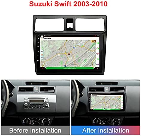 9 Андроид 10.0 Автомобил Радио Стерео Одговара За Сузуки Свифт 2005-2010 Главата Единица ГПС Навигација Карплеј 4G WiFi Bluetooth