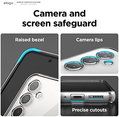 Елаго Хибриден Јасен Случај Компатибилен Со Куќиштето Samsung Galaxy A54 5G, Прецизни Исечоци На Камерата, Заштита Од Паѓање, Заштитен Капак