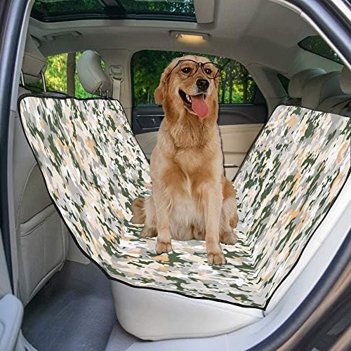 ЕНЕВОТКС Куче Седиште Покритие Прилагодено Дизајн Симпатична Стил Цвет Круг Печатење Автомобил Седиште Капаци За Кучиња Водоотпорен