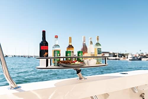 МАГМА Производи Т10-533, Чамец Пијалок И Држач За Шишиња, Елипсовидна Маса За Забави Со Монтирање На Ниво