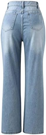 Шорцеви за жени џин женски фармерки обични панталони со средна половината панталони џебови класични тексас фармерки светло џин -елек за