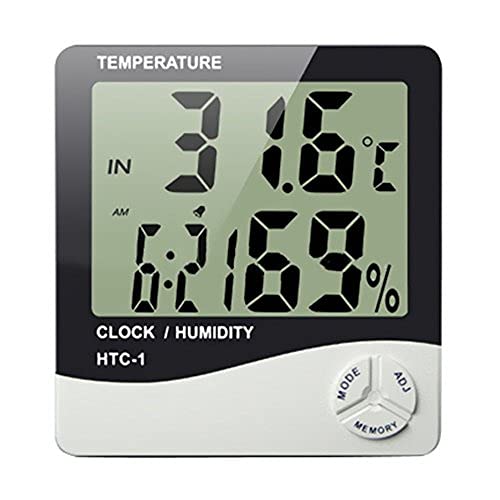 Температура &засилувач; Влажност Термо Хигрометар За Внатрешна Средина Заедно Со Калибрација Сертификат | Модел: HTC - 1 Пакет од 2