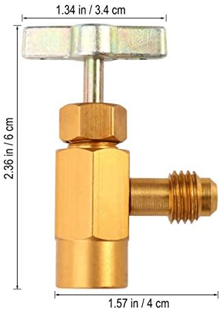 Homoyoyo преносни климатизери R- 134A AC Tap Frinkider Dispenser може да допре до вентил за ладење алатка за ладење 1/2 нишка R134A Адаптер Преносен