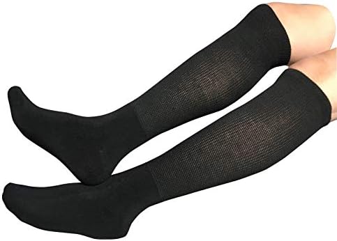 Дополнителна ширина дијабетични чорапи за лимфедем, баријатрично не -врзувачко колено високо чорап за отечен едем фрли нозе и женски нозе,