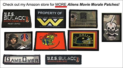 Вонземјаните филмски колонијални маринци значки морал тактичка воена лепенка 2x3 кука и јамка направена во САД