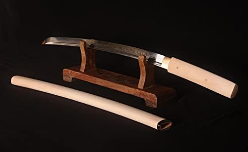 Lyuesword Shirasaya Sword Full Tang Clay Temented Blade Wakizashi