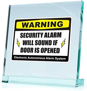Знаци со разни големини Декларации за предупредување за предупредување безбедносен аларм ќе се огласи ако се отвори вратата ATV w