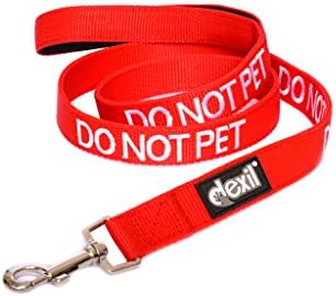 Дексил Лимитед НЕ Домашно Милениче Црвена Боја Кодирани 2 4 6 Нога Поместена Куче Поводник Спречува Несреќи Со Предупредување На Другите За Вашето
