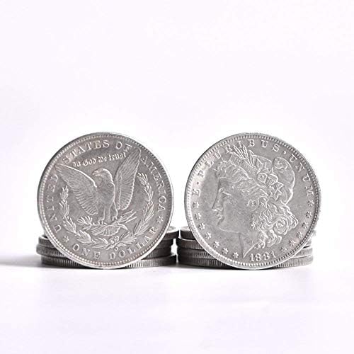Doowops сребрени метални монети челик Морган долар монета магичен трик копирање монета магични реквизити додатоци магија/исчезнување на магична