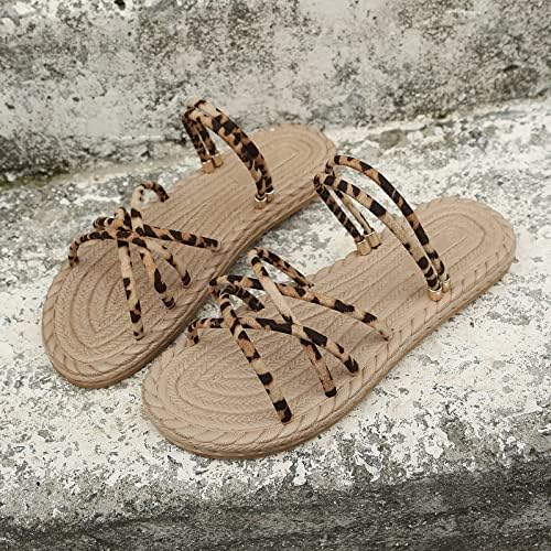 Сандали за жени облечени рамни отворени папучи на пети Флип Флопс летни обични плажа боемија Мери Janeејн чевли за девојчиња