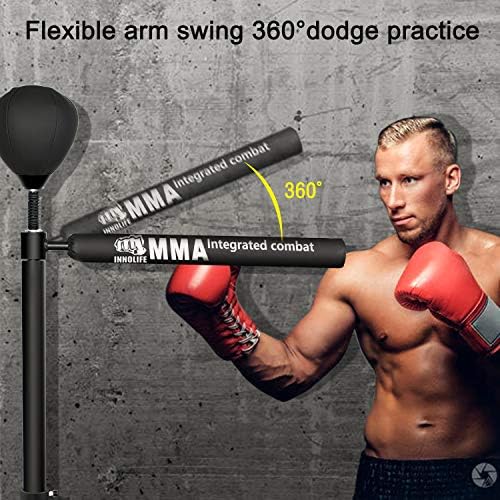 Innolife Boxing Bar тешка брзина на удирање на рефлексни вештини за обука бесплатно прилагодлива висина