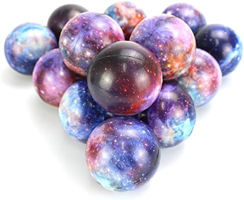 Голем број на топки со стрес на галакси, рефус топки од 48 п.п., најголемиот дел за деца, стискаат вознемиреност, сензорни топки за возрасни
