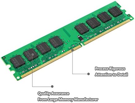DUOMEIQI 4gb Комплет 2RX8 DDR2 667MHz DIMM PC2-5300 PC2-5400 PC2-5300U CL5 1.8 v 240 pin 5300U Не-ECC Unbuffered Десктоп Меморија