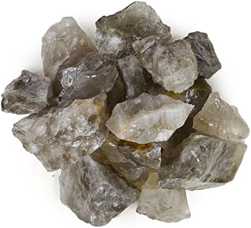 Материјали за хипнотички скапоцени камења: 1 lb Масовно грубо чадски кварцни камења - - сурови природни кристали за кабини, лапидари,