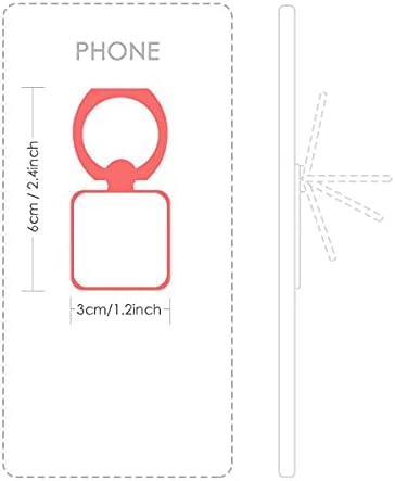 Примерок од црна пеперутка, квадратен мобилен телефон прстен држач држач за заграда Универзална поддршка за поддршка