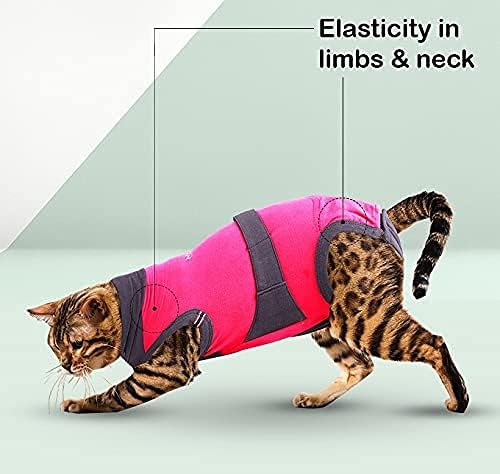 Maxx костум за обновување на мачки, алтернативна јака, пост-оперативна онзие, обвивка за вознемиреност