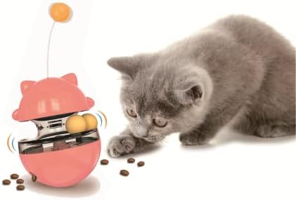 Sujayu мачка третираат загатка, мачки третираат диспензери играчки мачки третираат играчка, тамблер интерактивна топка мачка загатка, фидер