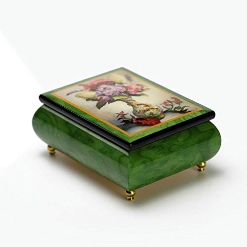 Рачно изработено Ерколано 18 Белешка Музичка кутија - сликање на малата змеј вазна од Бренда Бурк - многу песни што треба да ги изберете