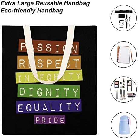 ЛГБТ геј гордоста што може да се употреби голема платно торбички торбички торбички за намирници за намирници за секојдневно