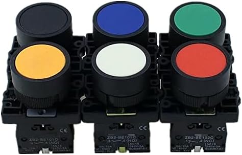 NYCR 22MM 1 NO/1NC SING CONTURAL SWITCH 600V 10A ZB2-EA31 црвена, зелена, жолта, сина, бела и црна боја