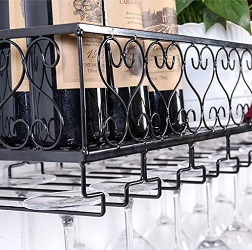 Земус wallид монтиран држач за стакло за вино Креативна чаша држач за виси чаши наопаку стаклени држачи за складирање на црвено вино/f/100x25x17cm