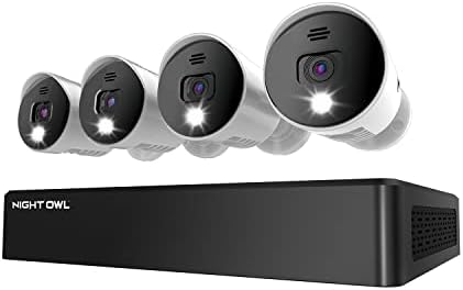 Ноќна був 4 канал Bluetooth Видео видео безбедносен систем за безбедност на камери со жичен 4K UHD внатрешни/надворешни камери