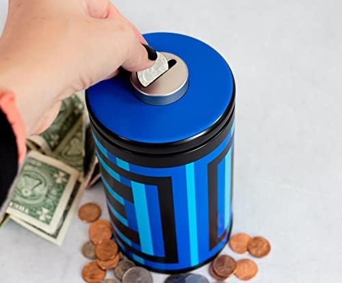 Mega Man Classic Energy Tank Coin Bank Shake Storage Tin Exclusive | Организатор на кутии за складирање на тегла за монети, приказ на