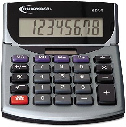 Innovera 15927 Преносен калкулатор Minidesk, 8-цифрен ЛЦД