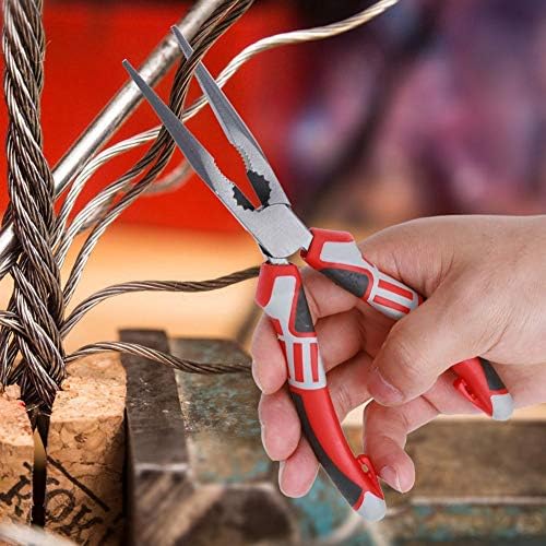 Фафејски мултифункционален германски електричен жица со долга игла нос клешти рачни алатки 200мм, жици секачи