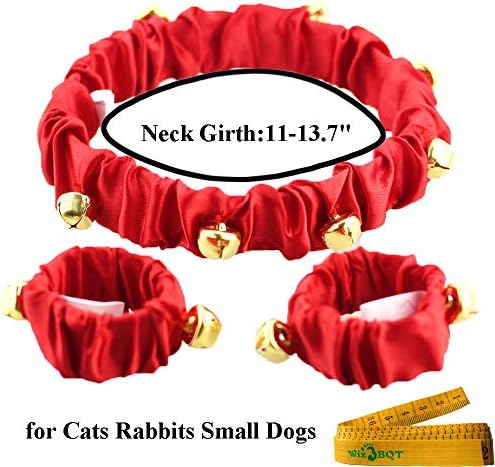 Миленичиња симпатична Божиќна џингла sвона декоративни манжетни за глуждот со црвена јака поставени за кучиња мачки
