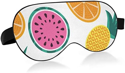 Вел ден за спиење маска портокалова ананас ноќна сенка на очите покритие мека удобност за слепите блокада на светлина за прилагодување на