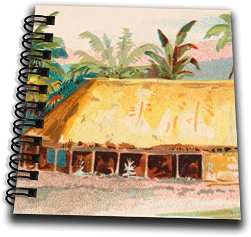 3drose Традиционална Самоа куќа Фале Дома Самоа Острови Полинезиска уметност - Цртање книги