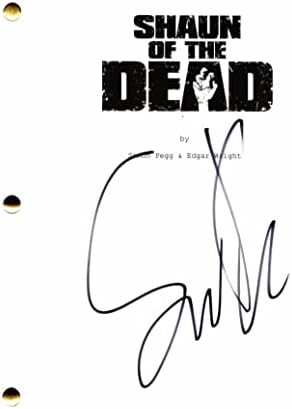 Симон Пег го потпиша автограмот Шон од мртвиот филм со целосна филмска скрипта - Три вкусови Корнетто со Едгар Рајт Хот Фуз, крајот