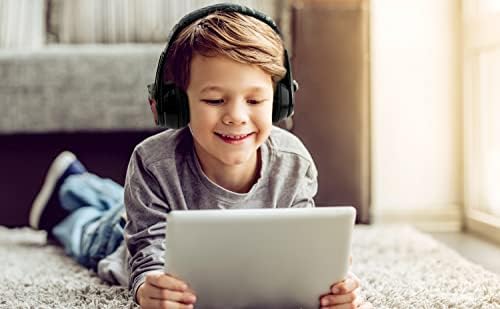 Слушалки за Bluetooth во светот на екидс, безжични слушалки со микрофон вклучуваат кабел за аукс, детски слушалки за училиште, дом