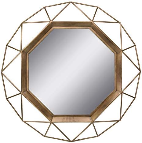 Стоунбриар Сб-6137А Златен Геометриски Ѕид Огледало, 30 х 30