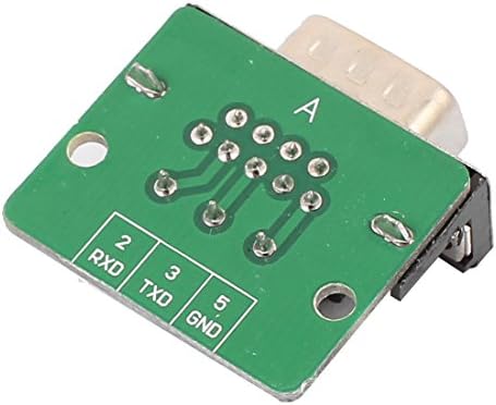 AEXIT DB9 RS232 Аудио и видео додатоци Сериски машки адаптер Плоча 3P Терминален конектор за конектор за конектори и адаптери Модул Зелена