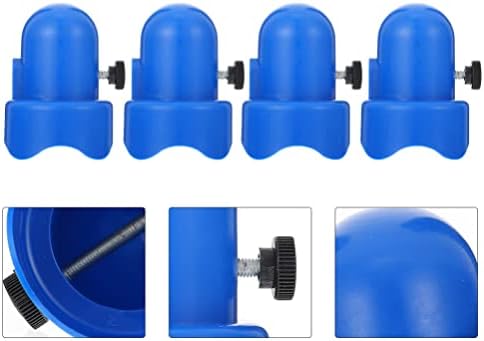 Besportble сина капа 4 комплети на брануваа за куќиште за куќиште за куќишта гумени капаци за завртки за заштитни капачиња пластични