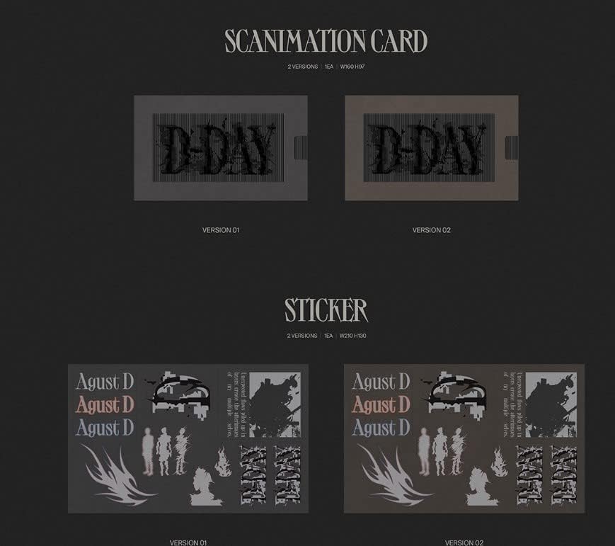 Agust D Suga d-Day Solo Album 2Photobook+1Weverse Albums 3ver Set