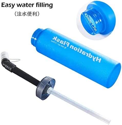 Шишиња со вода за преклопување на вода TPU Hydration Blade Shaft Colmpsible Flask Ultra-duryatable Water Shapation Blade Maulder за