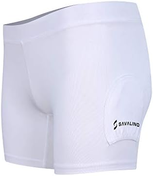 Satените на Савалино Под шорцеви- Компресија шорцеви за облека и облека за вежбање, тениски шорцеви со џебови на топката