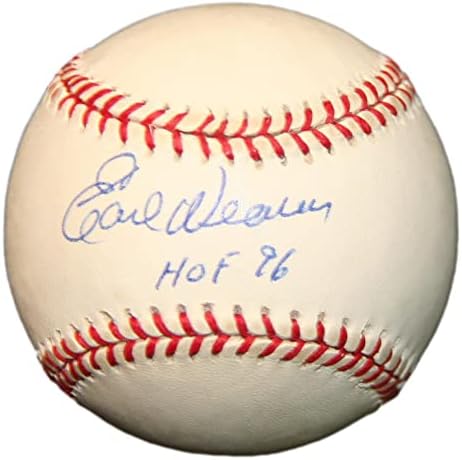 Ерл Вивер Потпиша ОАЛ Бејзбол Со Автограм w/HOF Orioles PSA/ДНК AL87555 - Автограмирани Бејзбол Топки