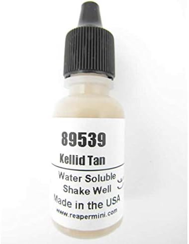 Kellid Tan Master Series Hobby Paint .5oz Dropper шише со шише Патфиндер бои Reaper Miniatures